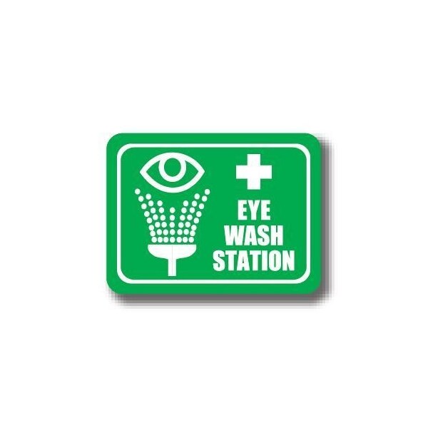 Ergomat 50in x 32in RECTANGLE SIGNS - Eye Wash Station DSV-SIGN 1600 #2109 -UEN - main
